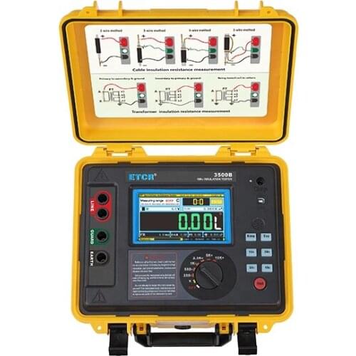 ETCR3500 High Voltage Insulation Resistance Tester 5KV, 2Tohm , 5mA