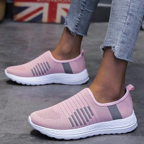 Women Breathable Sneakers 2021 Spring New Deep Mouth Sole Sports Running Shoes Mesh Womens Single Shoes tênis femininos