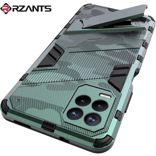 Rzants For OPPO Realme 8 Realme 8 Pro Hard Case Built in Stand Strong Shockproof Bracket Camera Protection Phone Shell