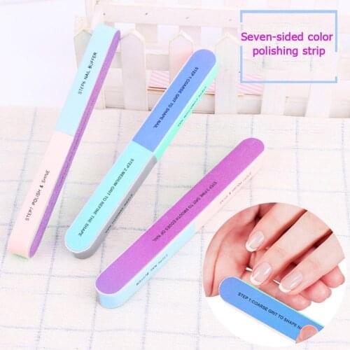1PCS Six-sided Nail Polishing File Printing Nail File Sanding Professional Nails File Creative Nail Tool Drop Shipping