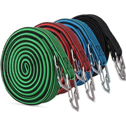 2m Elastic Bicycle Handlebar Rope Bicycle Bike Cycling Hooks Bandage Straps Belt Box Packing Rope Tie Equipment Accessory