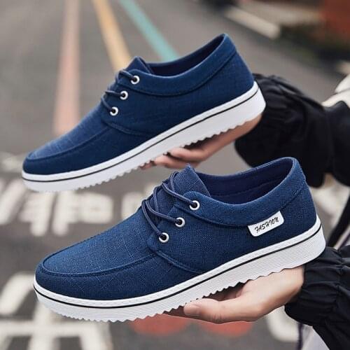 2020 Fashion Men Shoes Comfortable Anti Slip Male Sneakers Autumn Black Canvas Casual Shoes Trainers Scarpe Uomo Walking Shoes