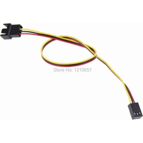 5 Pieces 3Pin Female to Male Extension Lengthen Cable Wire 30cm