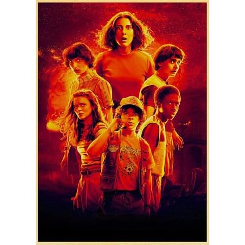 5D Diamond Painting Full Square round stanger things poster Diamond Embroidery Rhinestones Pictures Cross Stitch Kit FH110