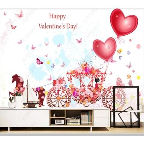 Papel de parede Abstract cartoon childrens room carriage balloon 3d wallpaper mural living room bedroom wall papers home decor