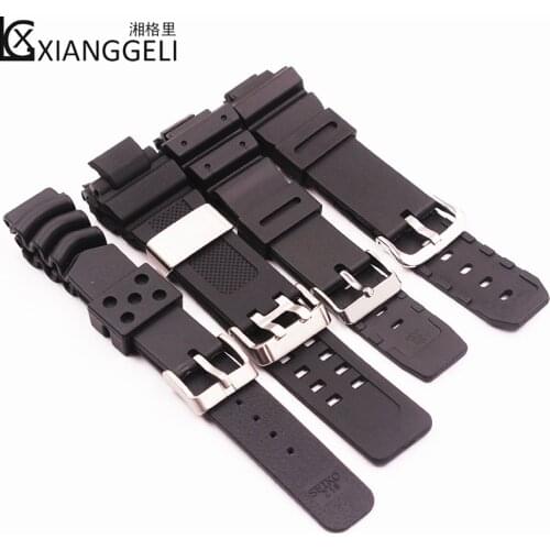 Watch Accessories 18mm for Casio Resin Black Strap GW-9052/-6900/4000 GA-1000 G-1400 Mens Outdoor Sport Waterproof Strap