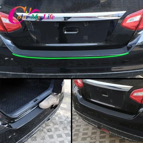 Car Styling Accessorie for Audi A1 A3 A4 B8 A5 A6 A7 Q2 Q3 Q5 Q7 Rubber Rear Guard Bumper Protector Trunk Trim Covers