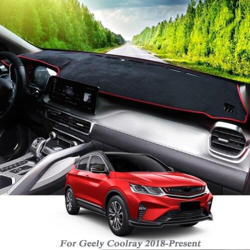 Car Styling Dashboard Protective Mat Shade Cushion Pad Rose Carpet For Geely Coolray 2018-Present LHD&RHD Internal Accessory