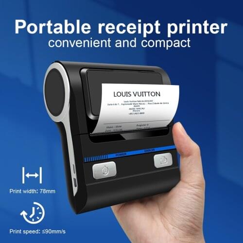Bluetooth Receipt Printers Wireless Thermal Printer 80mm Compatible With Android/Windows Mini USB POS Printer For Restaurant