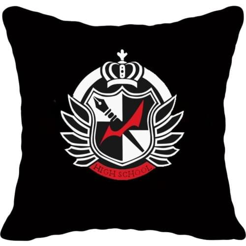 Anime Danganronpa Pillow Case Custom Print Cushion Cover for Sofa Home decoration cute Cartoon Pillow case 45*45cm