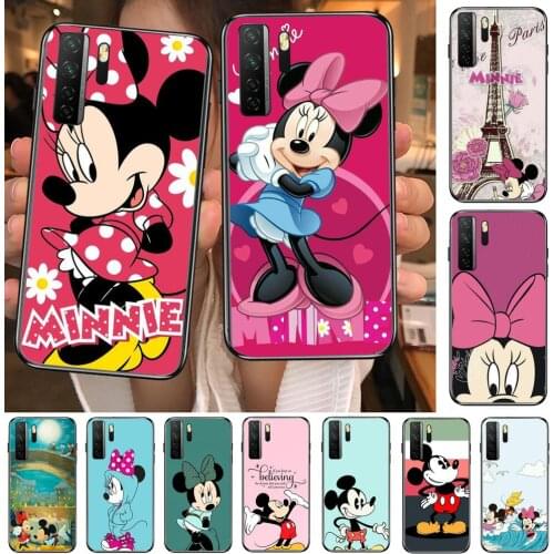 Minnie Mouse Disney Tomorrow Black Soft Cover The Pooh For Huawei Nova 8 7 6 SE 5T 7i 5i 5Z 5 4 4E 3 3i 3E 2i Pro Phone Case cas