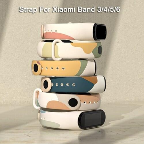 Colorful Strap for Xiaomi Mi band 4 3 5 6 Bracelet Wristband Sports Breathable Bracelet For Miband 6 5 4 3 Replacement Strap