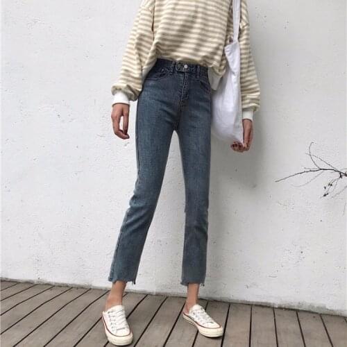 Cheap Wholesale 2019 New Spring Summer Hot Selling Womens Fashion Casual Denim Pants XC29