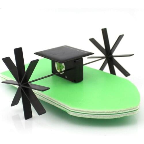 DIY Solar Energy Wheel Paddle Ship Handmade Toys Physical Gizmo Building Blocks Kits Solar Energy Assembled Toy Teaching Tool