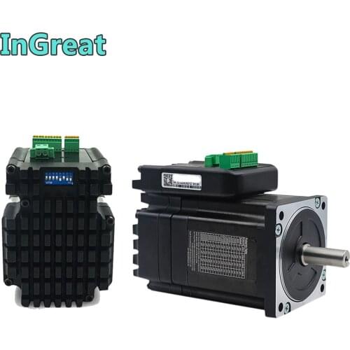 JMC Hybrid Closed Loop Motor Driver Integrated NEMA34 4.5Nm 86MM 2000rpm 60V DC DSP Drive Encoder Integration Easy Servo Kits