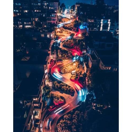 《Curvy road》 picture painting by numbers home decor birthday present quadros decorativos