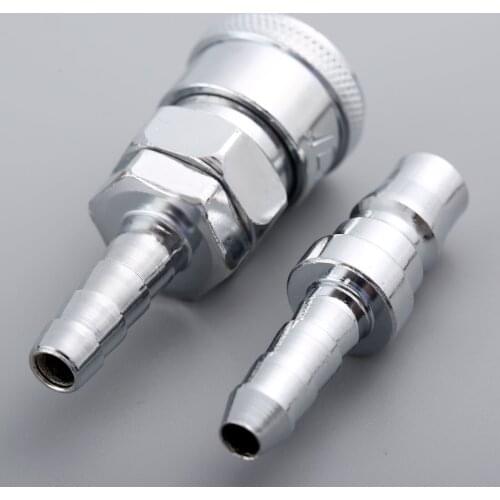 2Pcs 8mm Hose Pneumatic Fitting Air Line Hose Compressor Connector Quick Release Coupler Air Line Fittings Pneumatic Parts