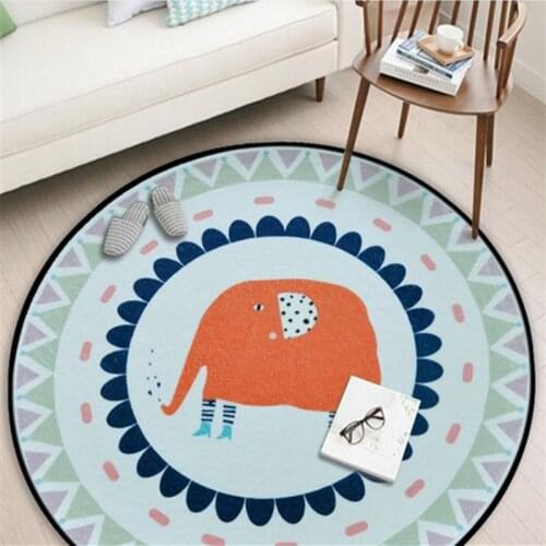 Round Large Area Carpets For Living Room Bedroom Game Crawl Rugs Kids Room Computer Decor Chair Carpet Floor Mat/Rug Cloakroom