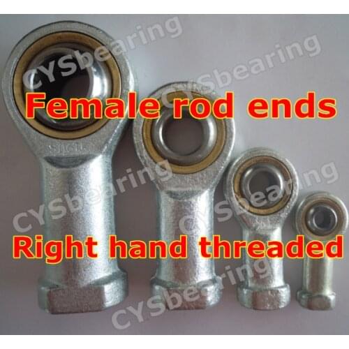 M6 fish eye KI6NIRO SIBP6S TSF6 BNF6 female metric right hand threaded connector M6x1 rod ends joint bearing