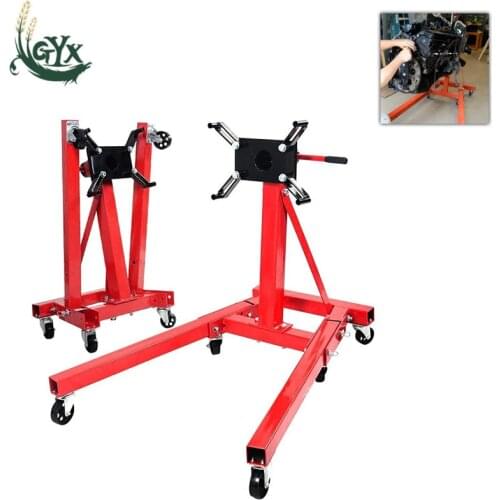 Multi-function engine repair flip frame diesel transmission gearbox disassembly overhaul car engine mobile bracket rotary table