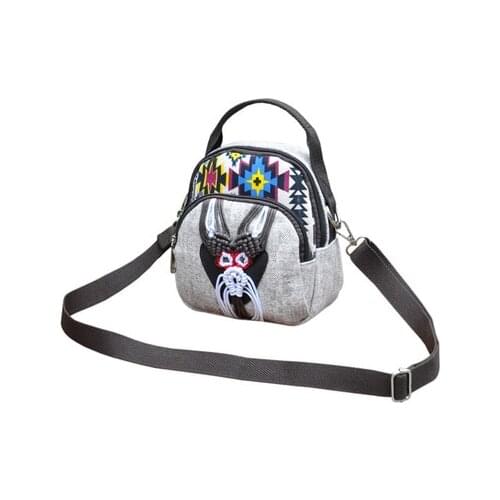 Fashion national mini casual string appliques shopping handbags!Nice bohemian prints women shoulder bag Hot multi-use Carrier