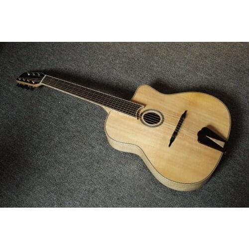 NEW BRAND AAA-Hand-carved Gypsy 7String Jazz Guitar With Case