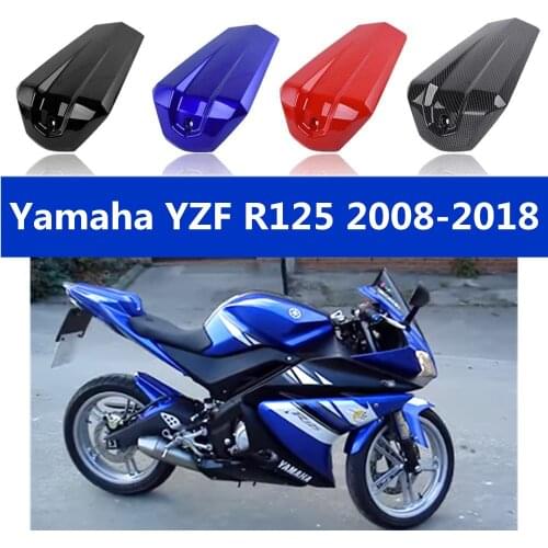Motorcycle Rear Passenger Solo Seat Cowl Cover Pillion for Yamaha YZF-R 125 R125 2008-201815 16 ABS Plastic Carbon Seat Fairing