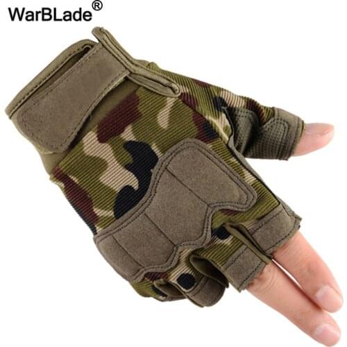 Half Finger Mittens Men Women Camouflage Gym Gloves Driving Sports Breathable Weight Lifting Gloves Body Building Fitness Gloves