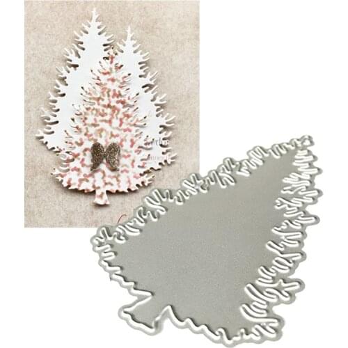 Christmas Xmas Tree Metal Cutting Dies Stencil Scrapbooking DIY Album Stamp Card