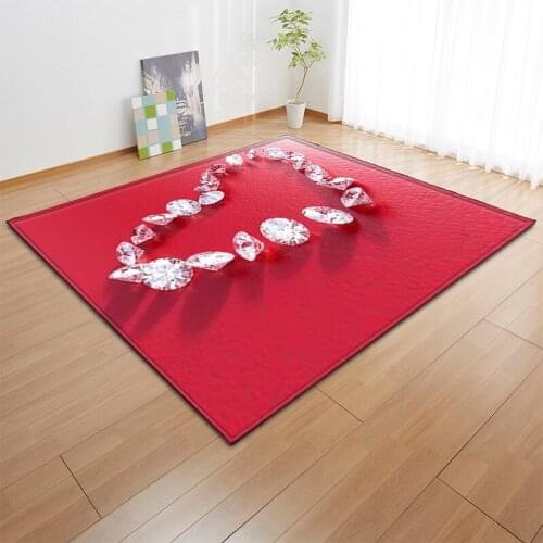 Valentines Day Series 3D Printing Carpets Home Wedding Hallway Decorate Rugs Couples Bedroom Tatami Carpet Child Room play Mats