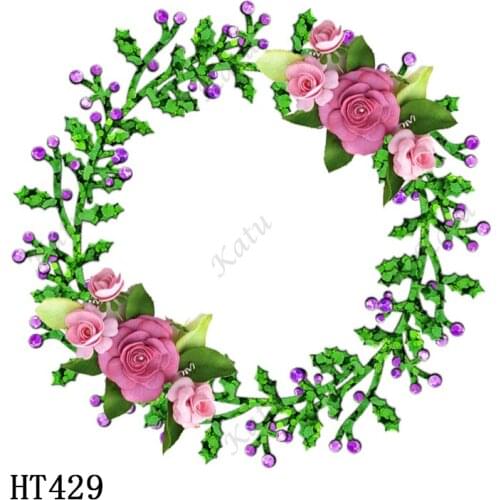 Christmas wreath Cutting dies - New Die Cutting And Wooden Mold,HT429 Suitable For Common Die Cutting Machines On The Market