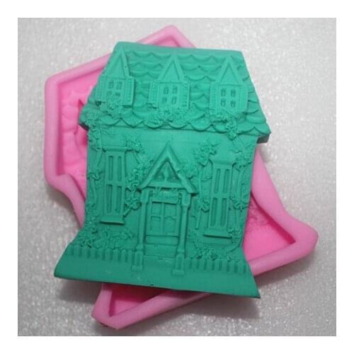 Handmade soap silica gel mould candle soap mould silicone mold for DIY castle