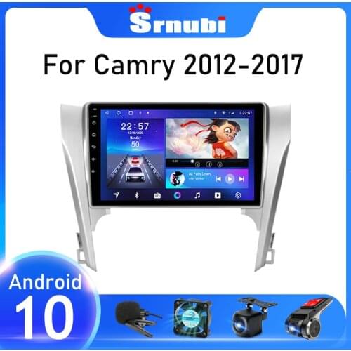 Srnubi 10" Android 10 Car Radio Multimedia Video Player For Toyota Camry 2012 - 2017 2 din Navigation GPS 4G WIFI Bluetooth DVD