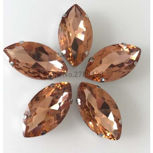 All size water red color horse eye shape AAA Glass Crystal sew on rhinestones, DIY for Dress Free shipping