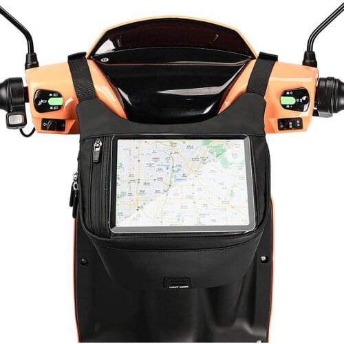 Motorcycle Scooter Bike Front Tube Bag Waterproof Bicycle Handlebar Basket Pack Cycling Front Frame Pannier Bicycle Accessories