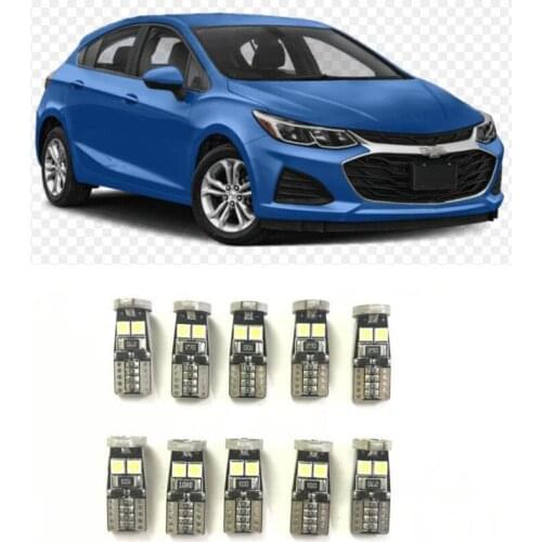 Canbus w5w Led interior lights For Chevy cruze lacetti aveo captiva CAMARO IMPALA KALOS MATIZ NIVA NUBIRA ORLANDO SPARK TACUMA