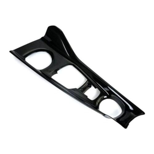 Carbon Fiber Drawing Car Interior Central Console Gear Shift Panel ABS Trim 1pcs For Toyota CHR C-HR LHD & RHD 2016-2018