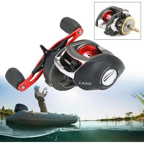 High Speed 8.1:1 12+1BB Left Right Hand Reel Fishing Reels Metal Fishing Reel Dual Brake Bait Casting Reels Baitcast Reel