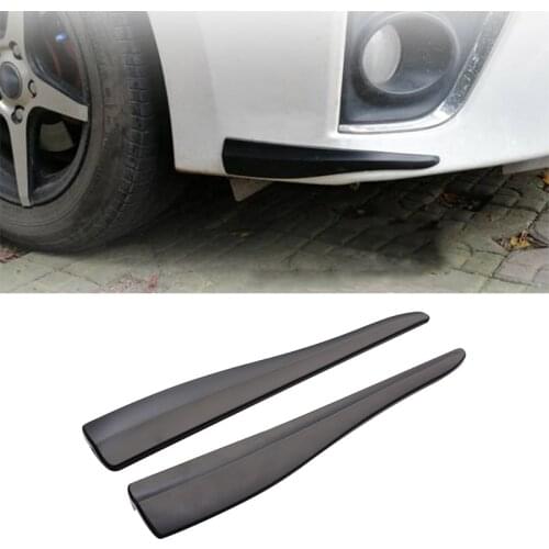 YOLU 2 Pcs Car Sticker Bumper Scratch Protection Car Front/Rear Edge Corner Guard Scratch Protection Auto Decoration Strip