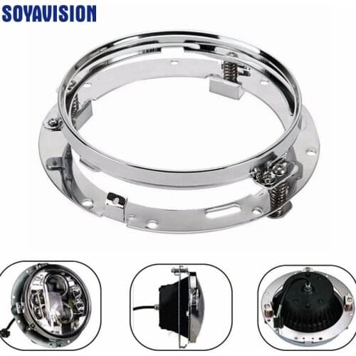 1 PCS 7inch Round Mounting Bracket Ring 7 inch led Headlight Bracket stainless steel for Harley Motorcycle