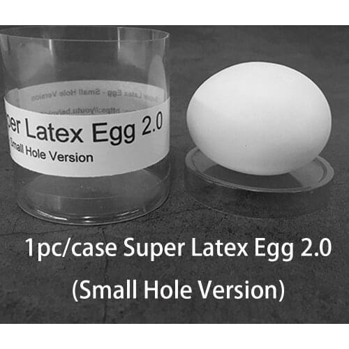 1pc/case Super Latex Egg 2.0 (Small Hole Version) Magic Tricks Funny Stage Real-looking Egg Magia Accessores Gimmick Props Shows