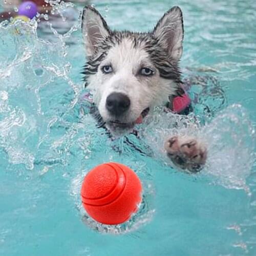 1pcs Pets Dogs Chewing Toys Supplies 5cm 6cm 7cm size TPR Floating water Ball for Small Dogs Cats To Bite Molars with Teeth Toys