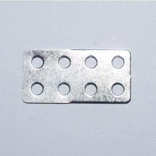 10/100pcs 20x10mm Double row flat iron/2MM hole/technology model materials/DIY toys accessories/quadcopter/rc/servo/fpv