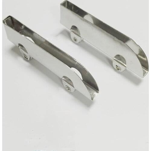 2pcs glass sliding door glass pulley wheel double fly wheel rail pulley window stainless for 5mm thick glass