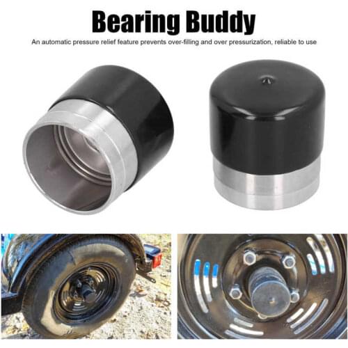 2pcs 1.98in Bearing Buddy Protectors Stainless Steel Lubricators Universal for Trailers Boats