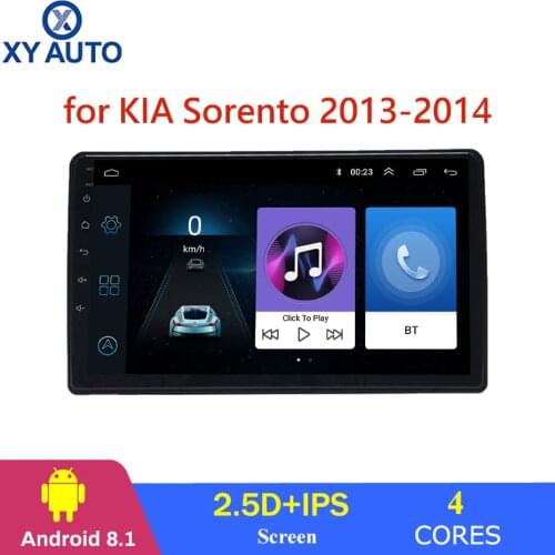 9 inch 2.5D IPS Tempered HD multi-touch screen Android 8.1 NAVI with Bluetooth USB WIFI support SWC for KIA Sorento 2013-2014