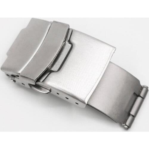 316L Stainless Steel Watch Accessories Fold Watch Band Buckle Double Click Watchband Push Clasp Button Clasp Buckles