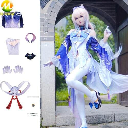 Anime Genshin Impact Sangonomiya Kokomi Cosplay Costume Halloween Carnival Party Outfit for Adult Women Any Size