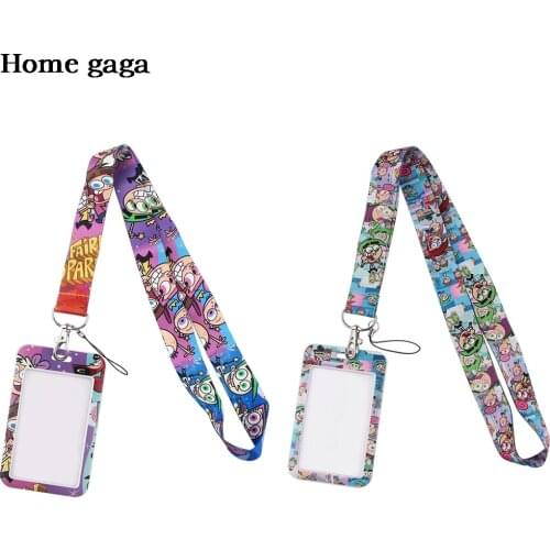 DB414 Homegaga Anime Figure Funny Lanyard Neck Strap for key ID Card Cell Phone Straps Badge Holder DIY Hanging Rope Accessories