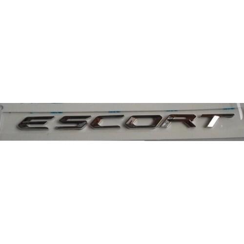 " ESCORT " Chrome ABS Car Trunk Rear Number Letters Badge Emblem Decal Sticker for Ford ESCORT